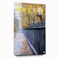 New Yorker Poster - 1968 Autumn Foliage & Iron Fence Urban Art