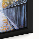 New Yorker Poster - 1968 Autumn Foliage & Iron Fence Urban Art