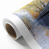 New Yorker Poster - 1968 Autumn Foliage & Iron Fence Urban Art