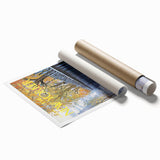 New Yorker Poster - 1968 Autumn Foliage & Iron Fence Urban Art