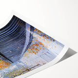 New Yorker Poster - 1968 Autumn Foliage & Iron Fence Urban Art