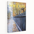 New Yorker Poster - 1968 Autumn Foliage & Iron Fence Urban Art