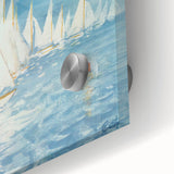 New Yorker Poster - 1959 Sailboats at Sea Blue Sky Art Print