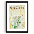 New Yorker Poster - 1985 Green Chairs and Garden Scene Illustration