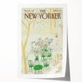 New Yorker Poster - 1985 Green Chairs and Garden Scene Illustration