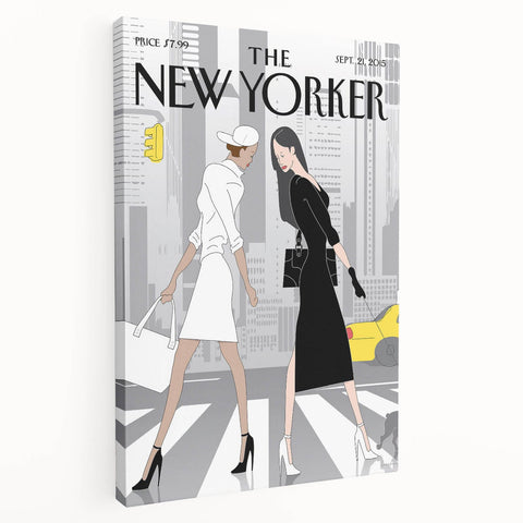 New Yorker Poster - 2015 Fashion Strut in NYC Illustration Art