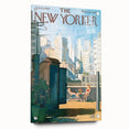 New Yorker Poster - 1963 Rooftop Summer Scene with City View Art