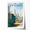 New Yorker Poster - 1963 Rooftop Summer Scene with City View Art
