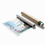 New Yorker Poster - 1963 Rooftop Summer Scene with City View Art