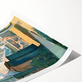 New Yorker Poster - 1963 Rooftop Summer Scene with City View Art