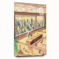 New Yorker Poster - 1998 Office Skyline View with Executive Art