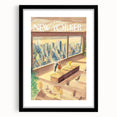 New Yorker Poster - 1998 Office Skyline View with Executive Art