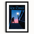 New Yorker Poster - 2008 Couple Embrace Under Streetlamp Art