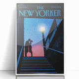 New Yorker Poster - 2008 Couple Embrace Under Streetlamp Art