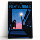 New Yorker Poster - 2008 Couple Embrace Under Streetlamp Art
