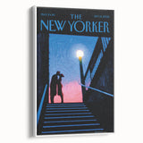 New Yorker Poster - 2008 Couple Embrace Under Streetlamp Art