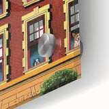 New Yorker Poster - 2007 Dogs in Windows Urban Life Art