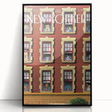 New Yorker Poster - 2007 Dogs in Windows Urban Life Art