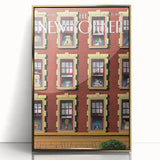 New Yorker Poster - 2007 Dogs in Windows Urban Life Art