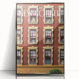 New Yorker Poster - 2007 Dogs in Windows Urban Life Art