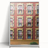 New Yorker Poster - 2007 Dogs in Windows Urban Life Art