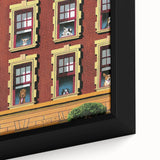 New Yorker Poster - 2007 Dogs in Windows Urban Life Art