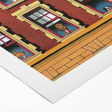 New Yorker Poster - 2007 Dogs in Windows Urban Life Art