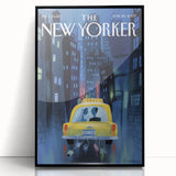 New Yorker Poster - 2007 Taxi Ride Wedding Night Art