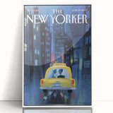 New Yorker Poster - 2007 Taxi Ride Wedding Night Art