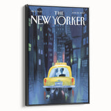 New Yorker Poster - 2007 Taxi Ride Wedding Night Art