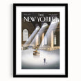 New Yorker Magazine Cover Art - Vintage Grand Central Station Poster