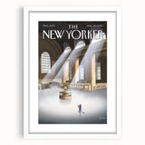 New Yorker Magazine Cover Art - Vintage Grand Central Station Poster