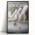New Yorker Magazine Cover Art - Vintage Grand Central Station Poster