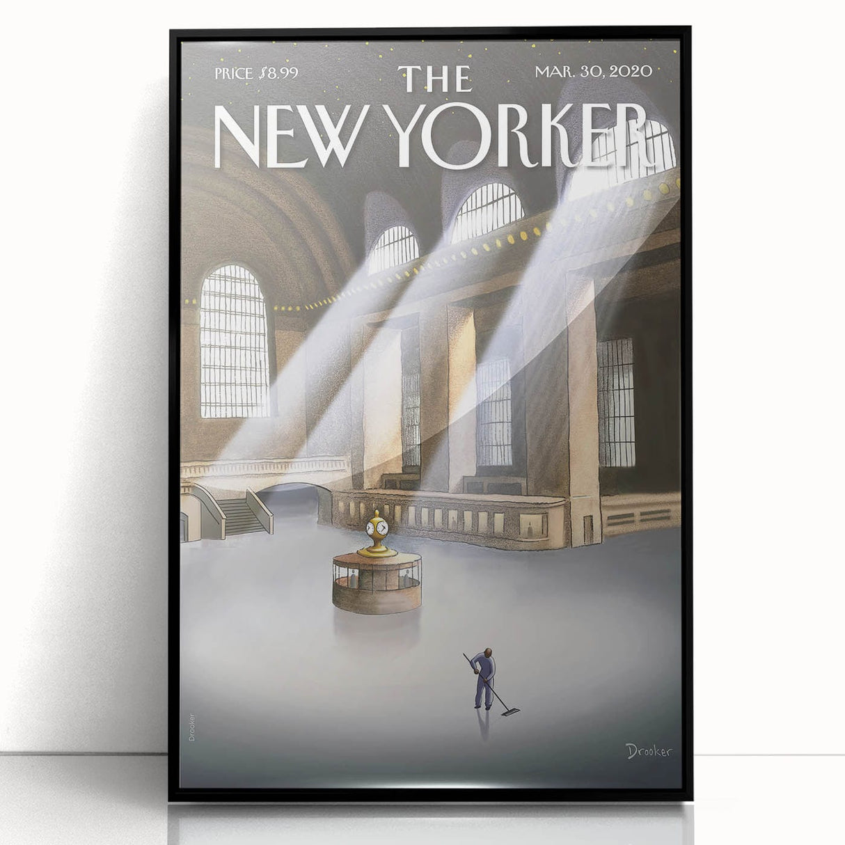New Yorker Magazine Cover Art - Vintage Grand Central Station Poster