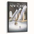 New Yorker Magazine Cover Art - Vintage Grand Central Station Poster