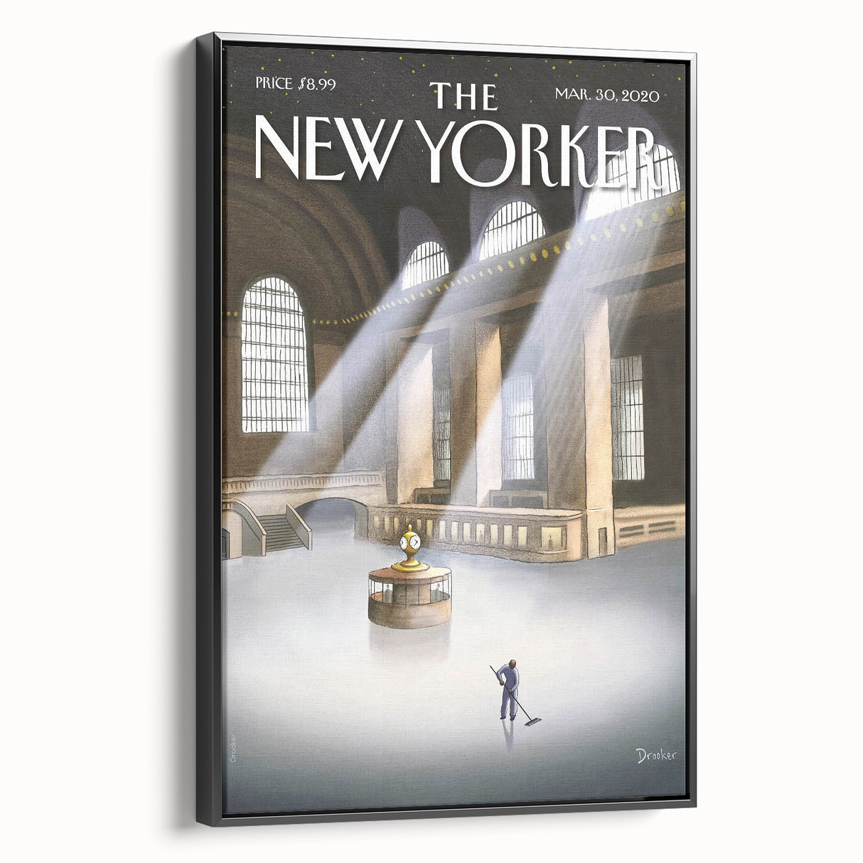 New Yorker Magazine Cover Art - Vintage Grand Central Station Poster