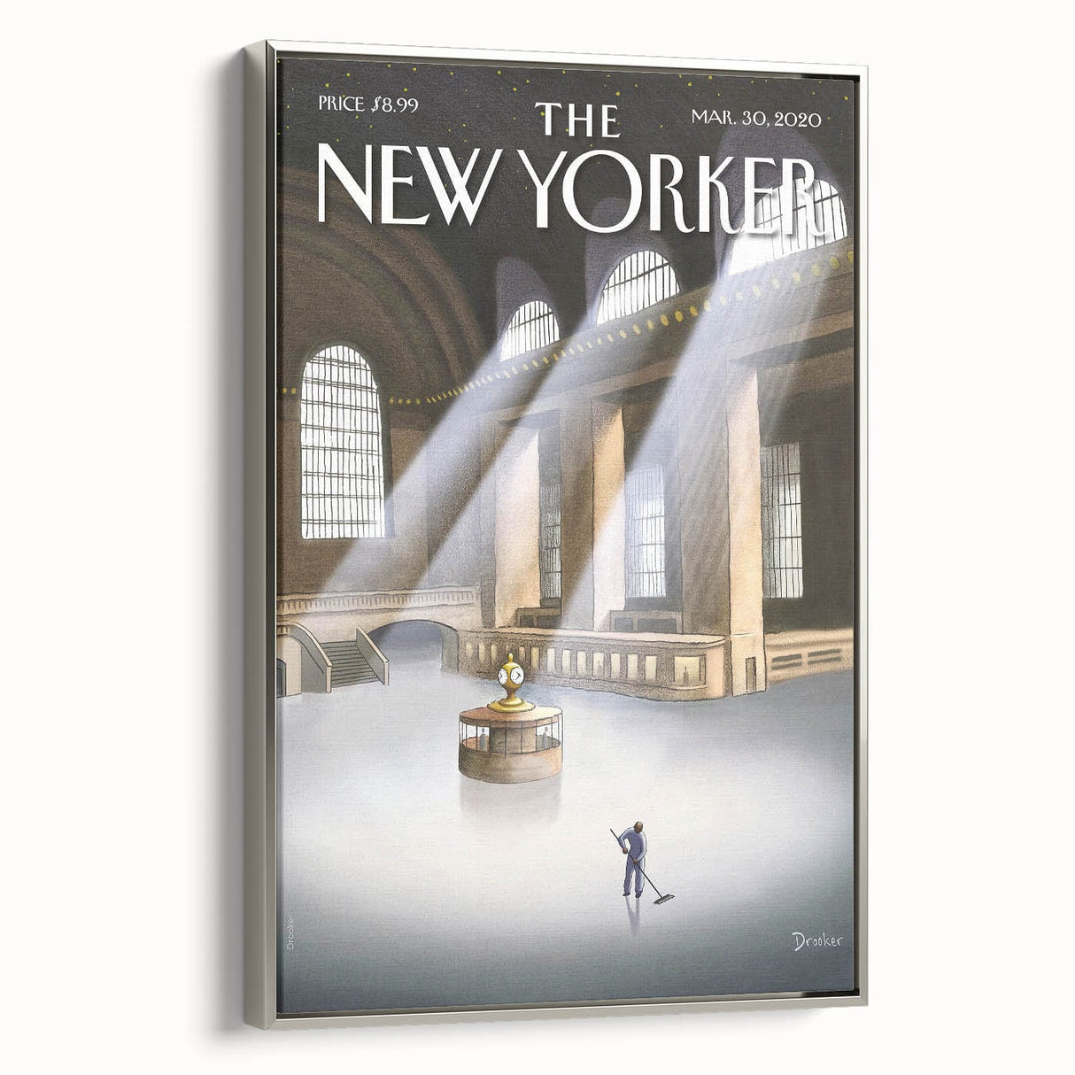 New Yorker Magazine Cover Art - Vintage Grand Central Station Poster