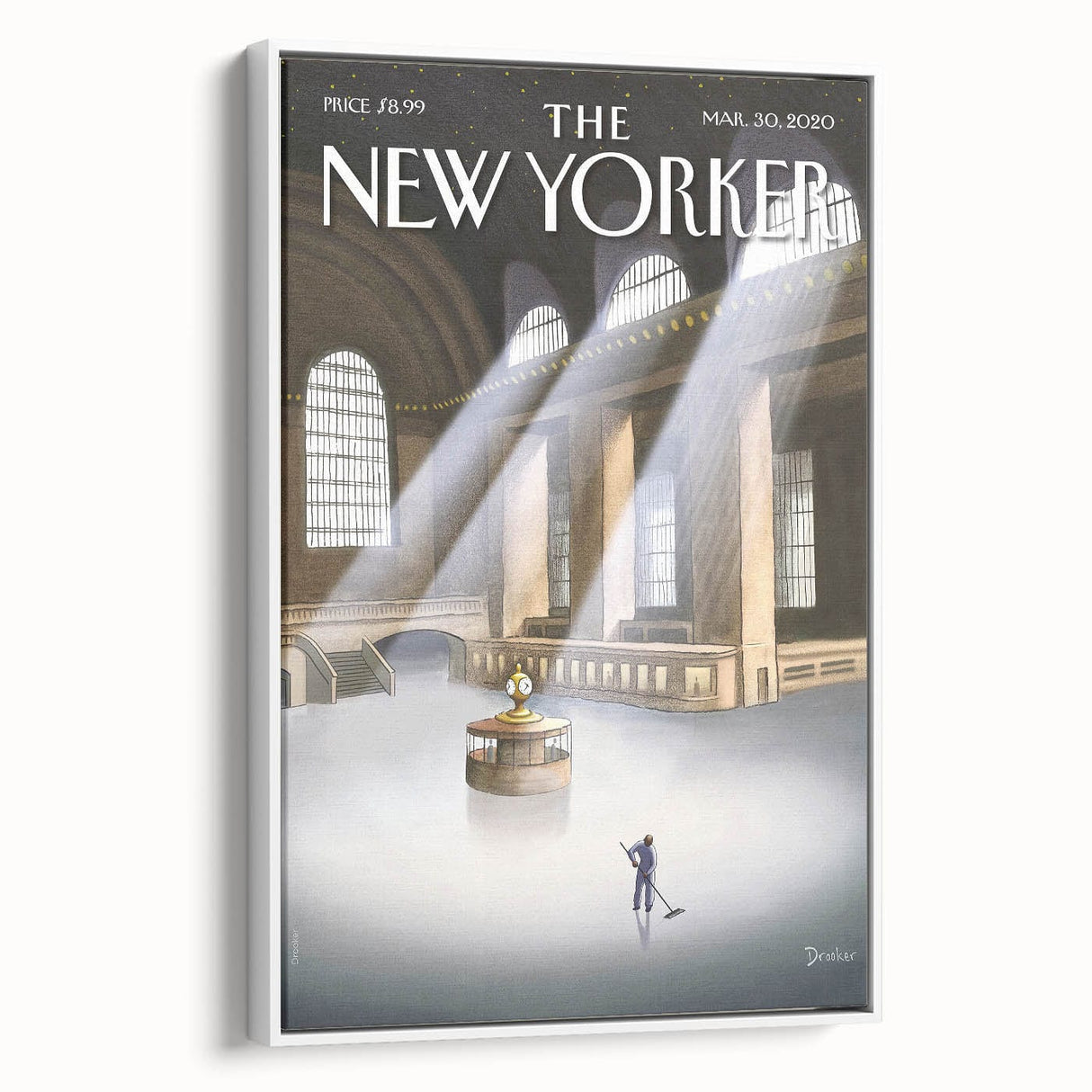 New Yorker Magazine Cover Art - Vintage Grand Central Station Poster