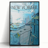 New Yorker Poster - 2005 Underwater Cityscape with Fish Art Print