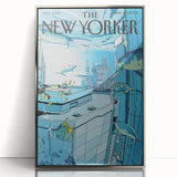 New Yorker Poster - 2005 Underwater Cityscape with Fish Art Print
