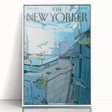 New Yorker Poster - 2005 Underwater Cityscape with Fish Art Print