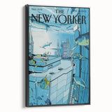 New Yorker Poster - 2005 Underwater Cityscape with Fish Art Print