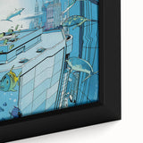 New Yorker Poster - 2005 Underwater Cityscape with Fish Art Print