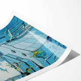 New Yorker Poster - 2005 Underwater Cityscape with Fish Art Print