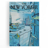 New Yorker Poster - 2005 Underwater Cityscape with Fish Art Print