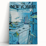 New Yorker Poster - 2005 Underwater Cityscape with Fish Art Print