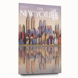 New Yorker Poster - 2003 New York Skyline Reflection Art