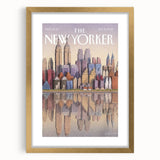 New Yorker Poster - 2003 New York Skyline Reflection Art