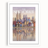 New Yorker Poster - 2003 New York Skyline Reflection Art