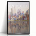 New Yorker Poster - 2003 New York Skyline Reflection Art